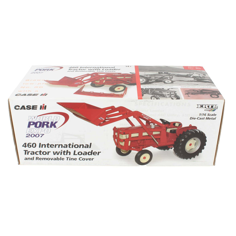 1/16 International Harvester 460 Tractor with 50 Loader by ERTL, 2007 World Pork Expo Collector Edition