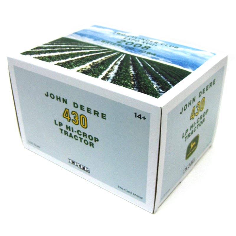 1/16 John Deere 430 Hi-Crop LP Tractor, 2008 Two Cylinder Club