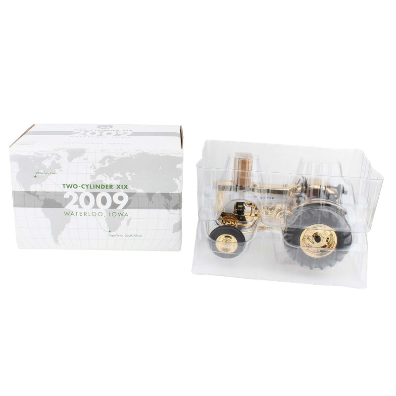 Gold Chrome Chase ~ 1/16 John Deere 630 Tractor by ERTL, Limited Edition 2009 Two Cylinder XIX Award Version