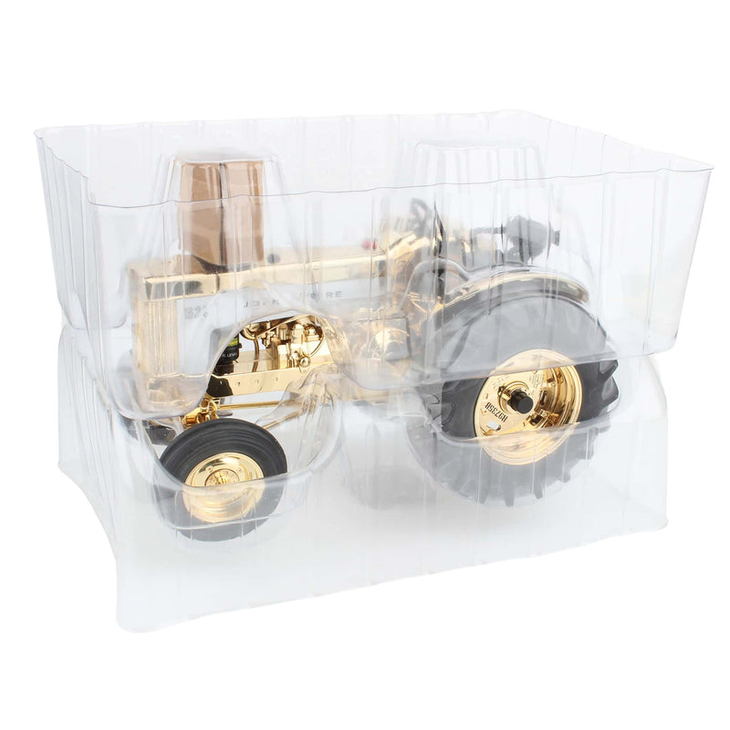 Gold Chrome Chase ~ 1/16 John Deere 630 Tractor by ERTL, Limited Edition 2009 Two Cylinder XIX Award Version