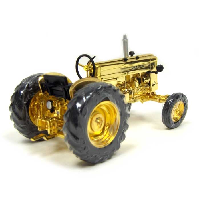 Gold Chrome ~ 1/16 2010 Two Cylinder Club John Deere 40U Industrial by ERTL