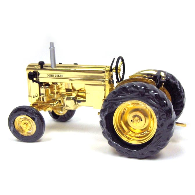 Gold Chrome ~ 1/16 2010 Two Cylinder Club John Deere 40U Industrial by ERTL