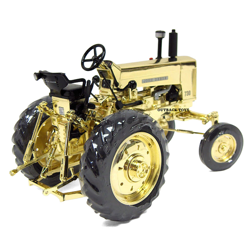 Gold Chrome ~ 1/16 AWARD VERSION Argentina Limited Edition 2011 Two Cylinder EXPO XXI John Deere 730 HI Crop Diesel by ERTL