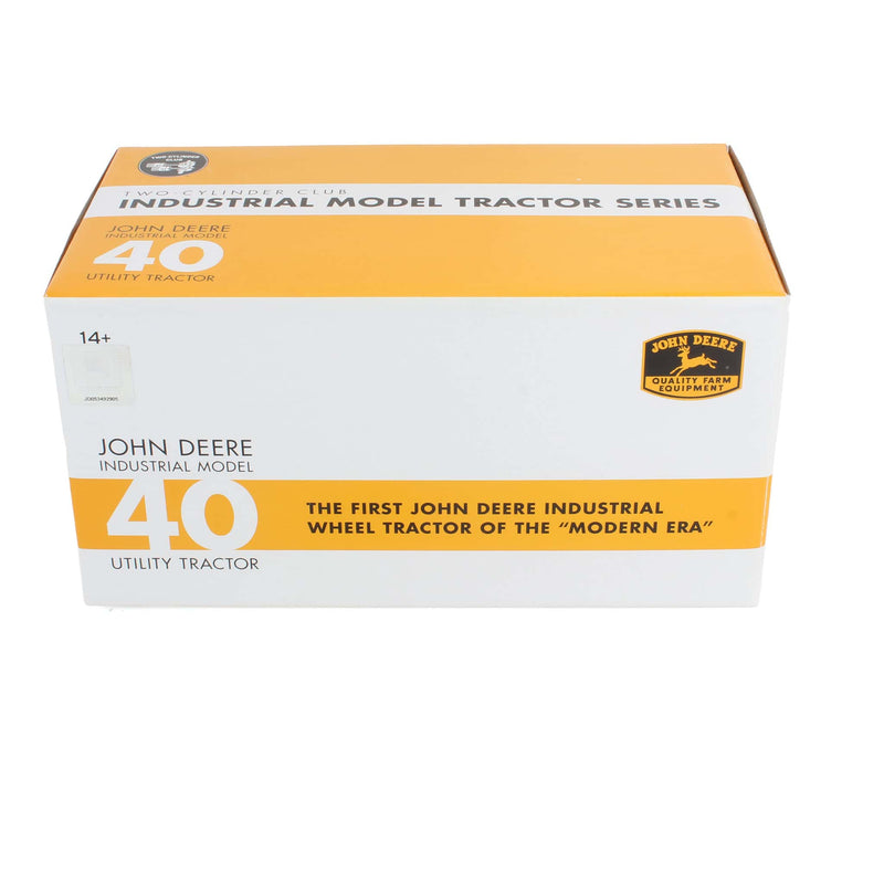 1/16 John Deere 420 Industrial Yellow Utility Tractor by ERTL, 2011 Two Cylinder Expo XXI Limited Edition