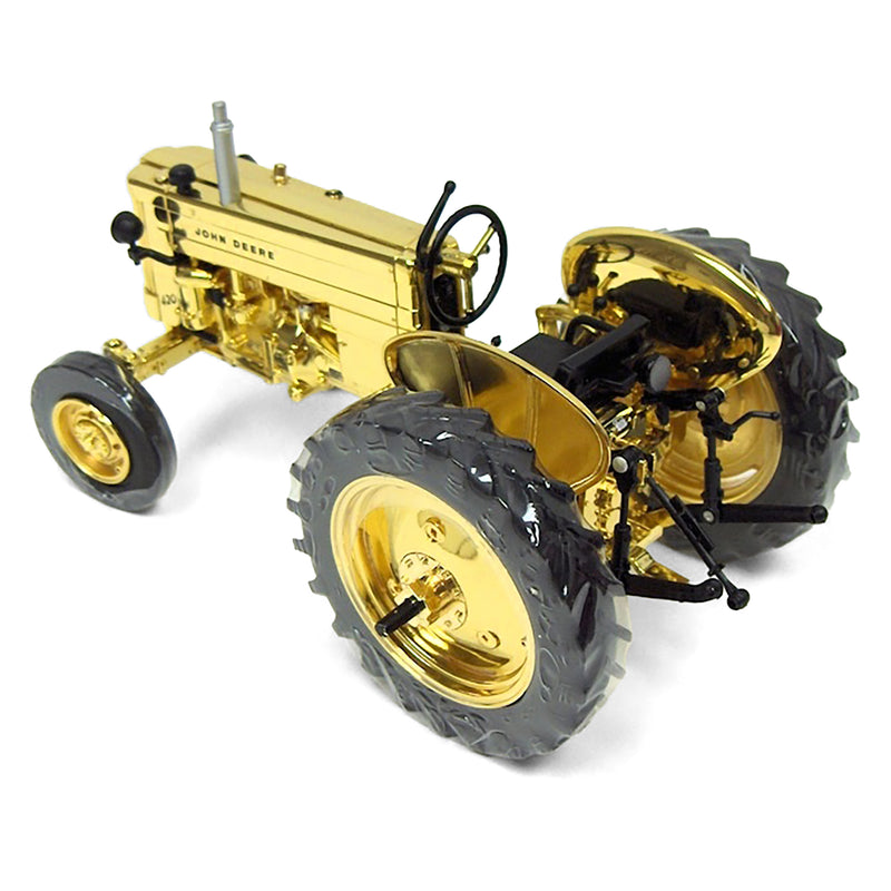 1/16 John Deere 420 I Tractor by ERTL, Gold Industrial Version Limited Edition 2011 Two Cylinder EXPO XXI