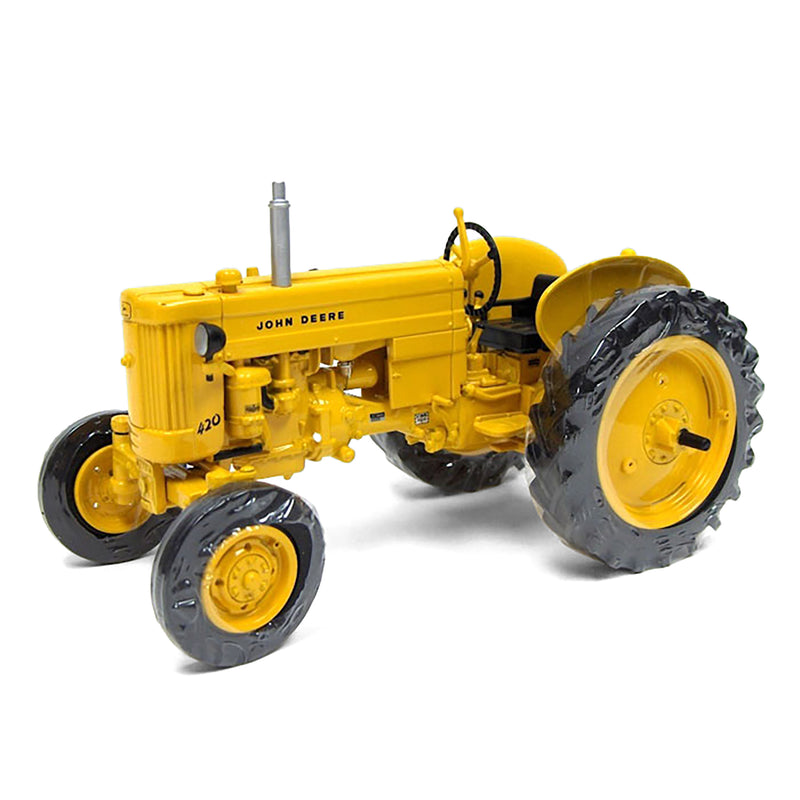 1/16 John Deere 420 Industrial Yellow Utility Tractor by ERTL, 2011 Two Cylinder Expo XXI Limited Edition