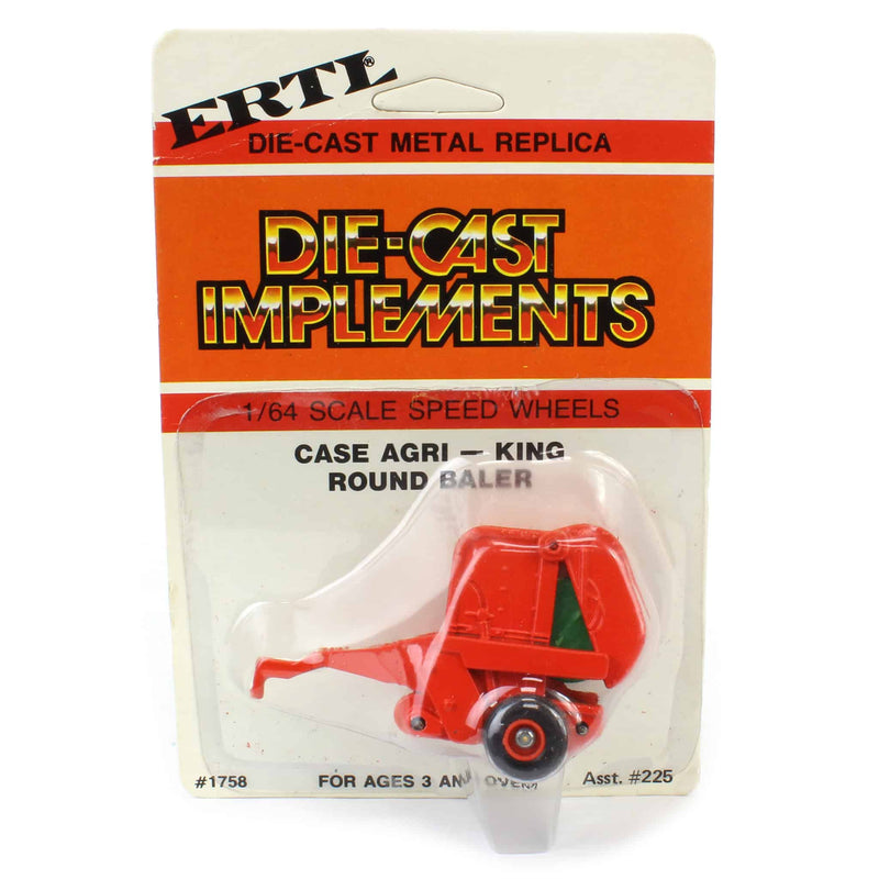 1/64 Case Agri-King Round Baler with Bale