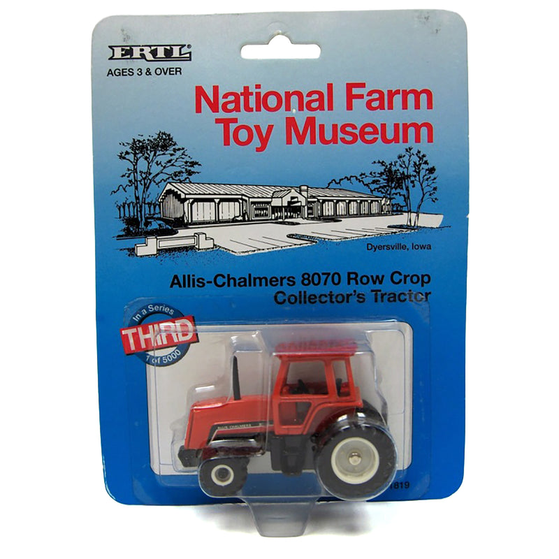 1/64 Allis Chalmers 8070 Row Crop Collector's Tractor by ERTL, 1992 National Farm Toy Museum, 1 of 5,000