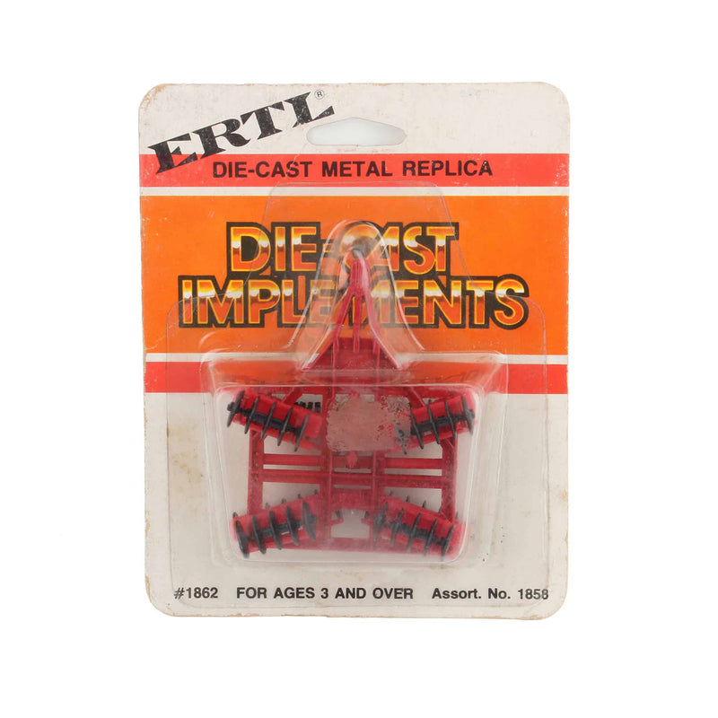 1/64 Red Folding Wing Disc, 1980s ERTL Production Sample