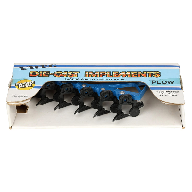 1/32 Blue Diecast 6 Bottom Plow by ERTL