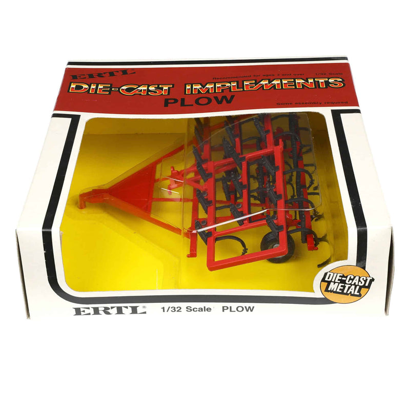 1/32 Vintage Red Minimum Tillage Plow with Gray Wheel Rims by ERTL