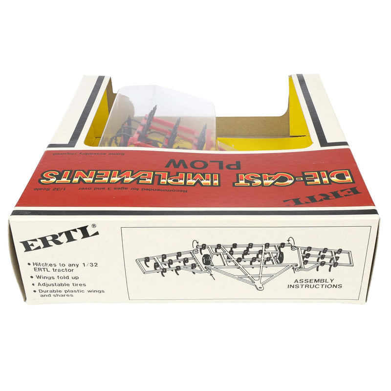 1/32 Vintage Red Minimum Tillage Plow with Gray Wheel Rims by ERTL