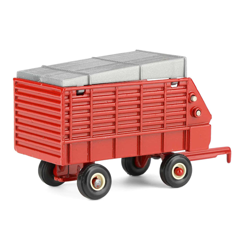 1/64 Red Diecast Forage Wagon with Cream Rims