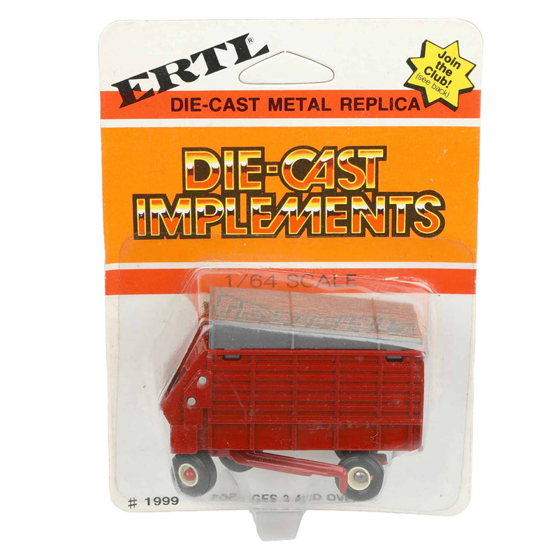 1/64 Red Diecast Forage Wagon with Cream Rims