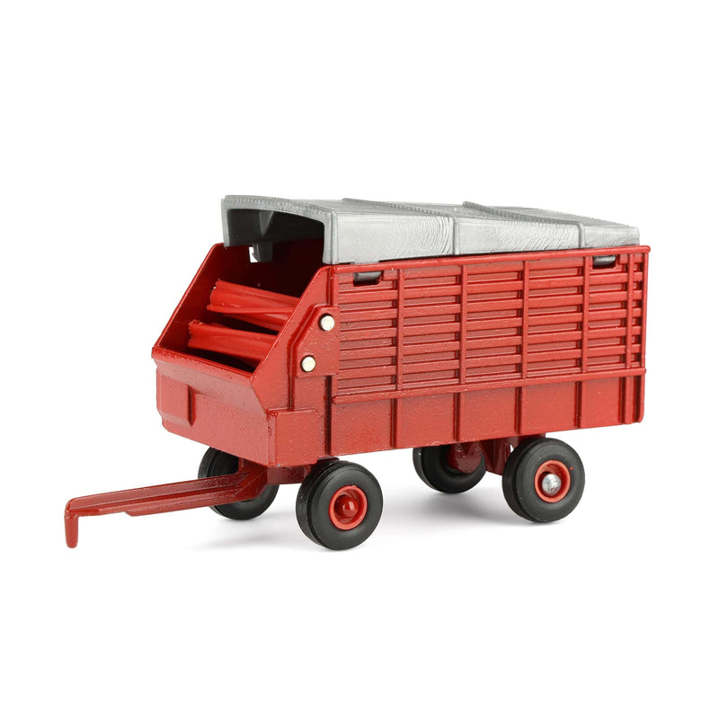 1/64 Red Diecast Forage Wagon with Red Rims