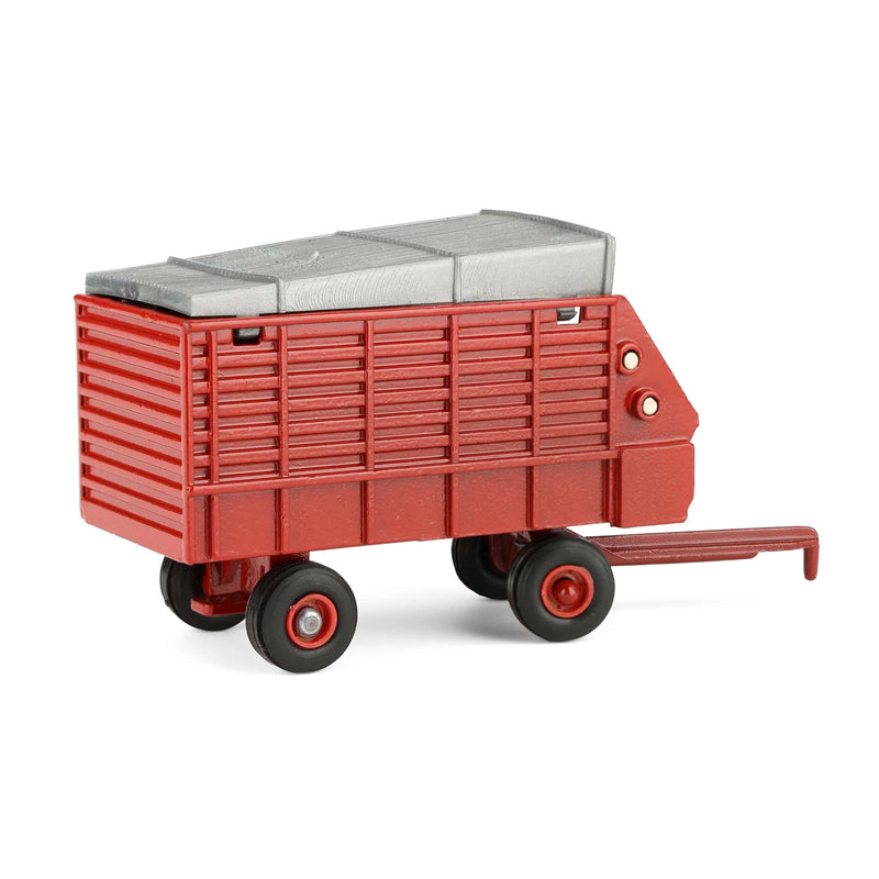 1/64 Red Diecast Forage Wagon with Red Rims