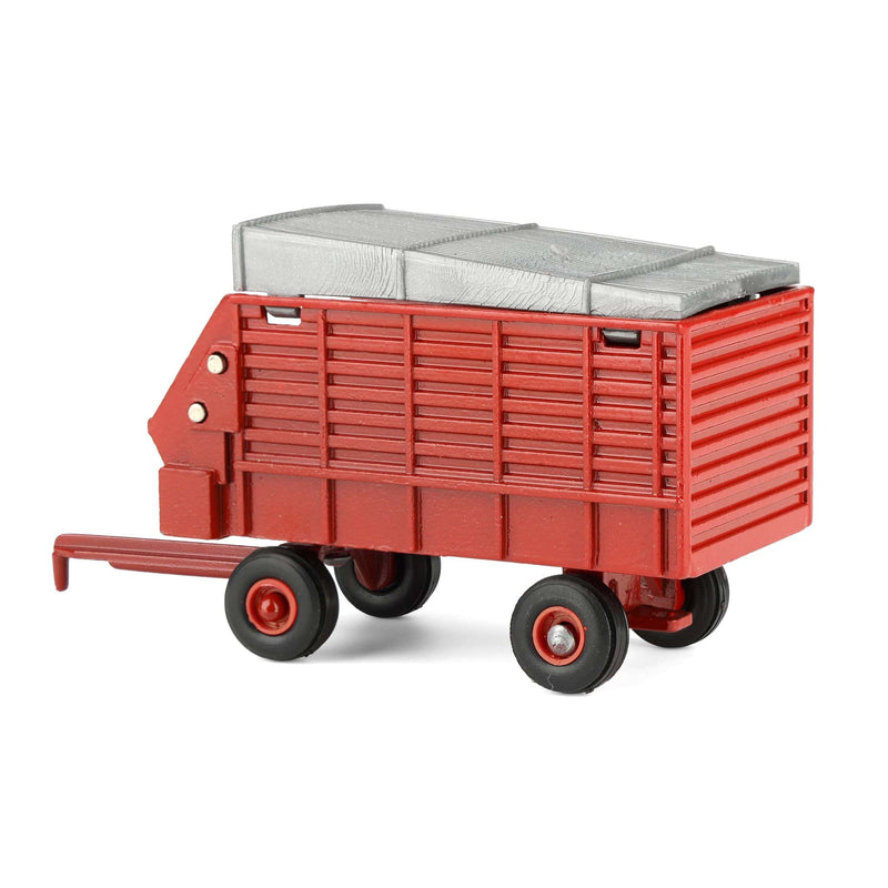 1/64 Red Diecast Forage Wagon with Red Rims