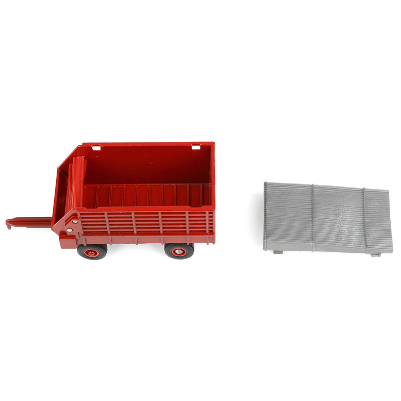 1/64 Red Diecast Forage Wagon with Red Rims