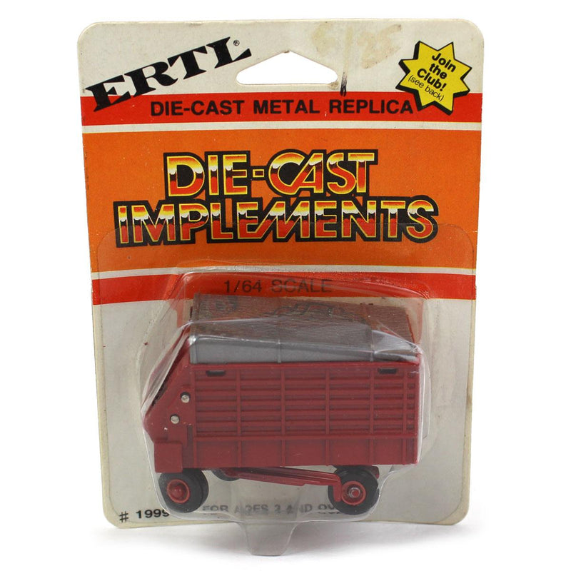 1/64 Red Forage Wagon with Red Rims