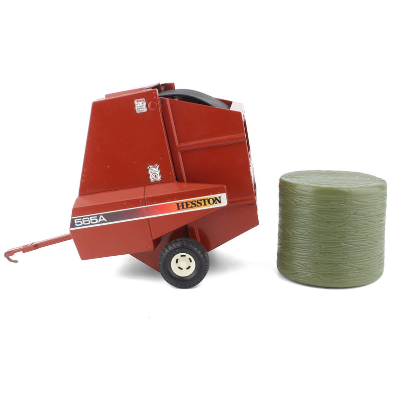 1/16 Hesston 565A Round Baler with Colored Decal and Bale by ERTL - LOOSE