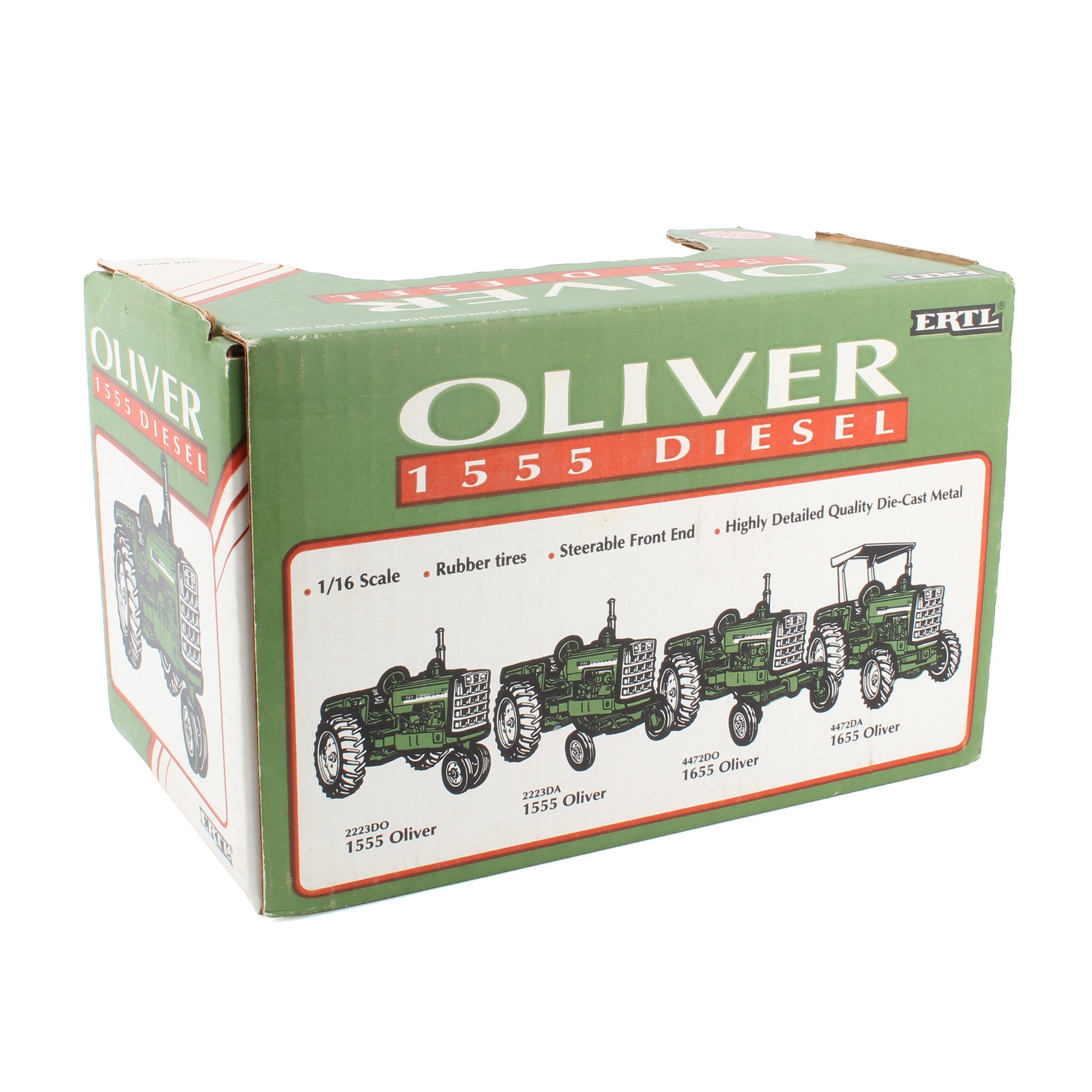 1/16 Oliver 1555 Diesel Tractor with Narrow Front by ERTL