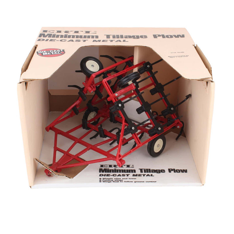 1/16 Red Minimum Tillage Plow with Foldable Wings by ERTL