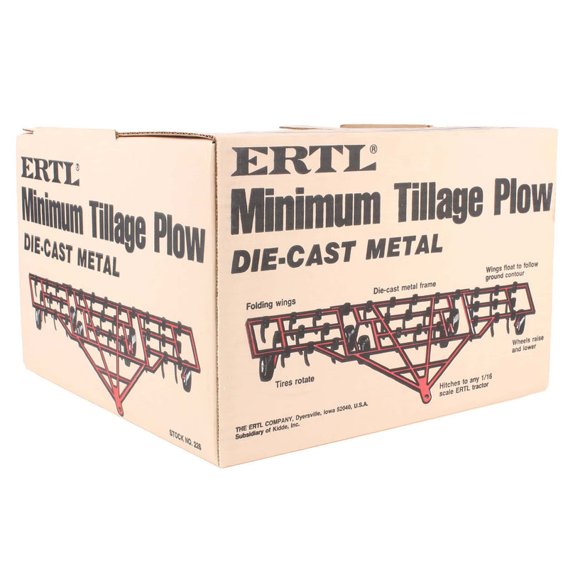 1/16 Red Minimum Tillage Plow with Foldable Wings by ERTL
