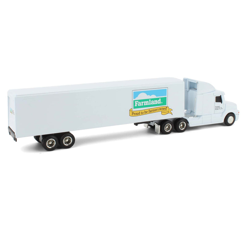 1/64 Freightliner C-120 Century Semi Truck with Roof Sleepers & Box Trailer by ERTL, Farmland Industries Inc