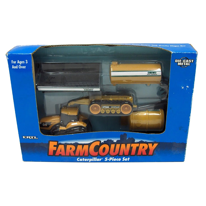 1/64 CAT Challenger 45 Tractor with Tracks & C&J Farm System Implements by ERTL
