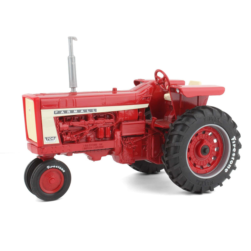 1/16 IH Farmall 706 Narrow Front Tractor, Firestone Limited Edition by ERTL - LOOSE