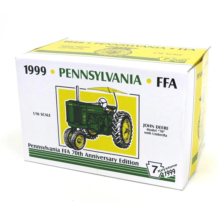 (B&D) 1/16 John Deere 70 w/ Umbrella, 1999 PA FFA Anniversary Edition - Damaged Box
