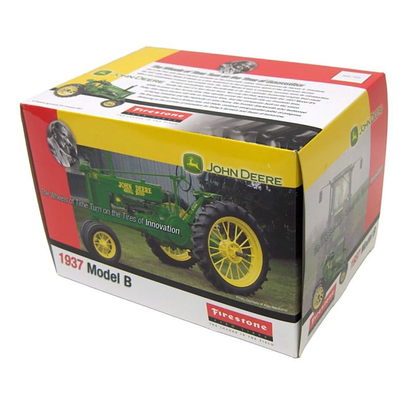 1/16 John Deere 1937 Unstyled B Tractor by ERTL, Firestone Edition, 1 of 7500