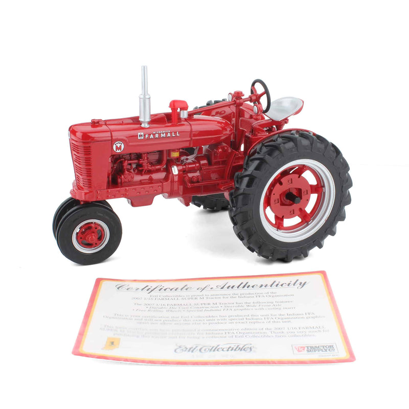 1/16 Farmall Super "M" Tractor, 2007 Indiana FFA Organization by ERTL Collectibles
