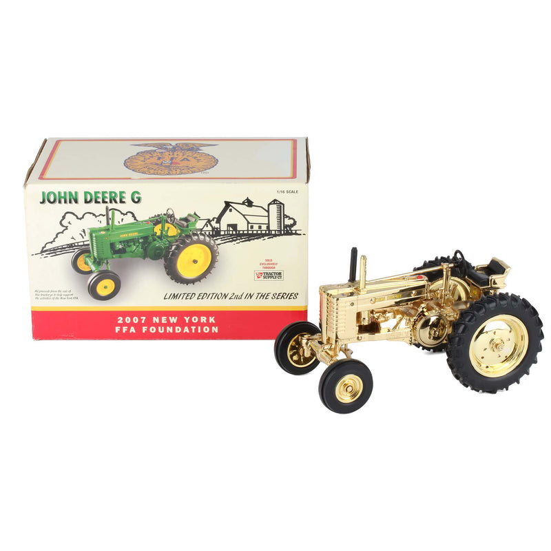 Gold Chrome ~ 1/16 John Deere G  by ERTL, 2007 New York FFA Foundation TSC