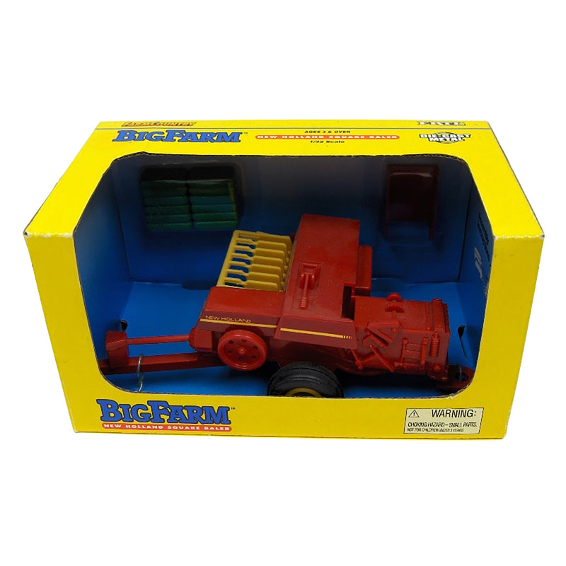 1/32 Big Farm New Holland Square Baler with 4 Bales by ERTL