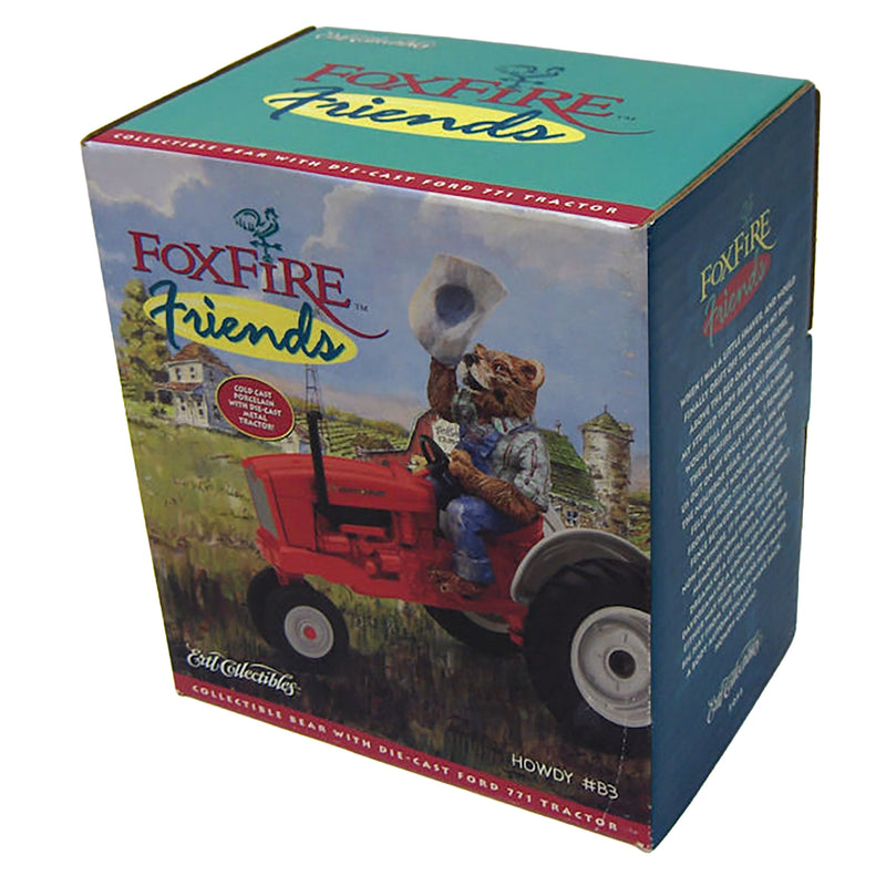 1/16 "Howdy" Bear with Ford 771 Tractor,  Lowell Davis Fox Fire Friends by ERTL