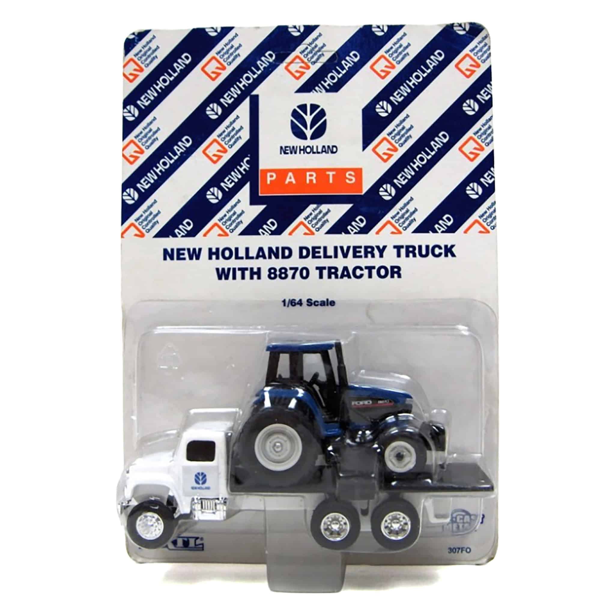 1/64 New Holland Tandem Axle Delivery Roll Back Truck with Ford