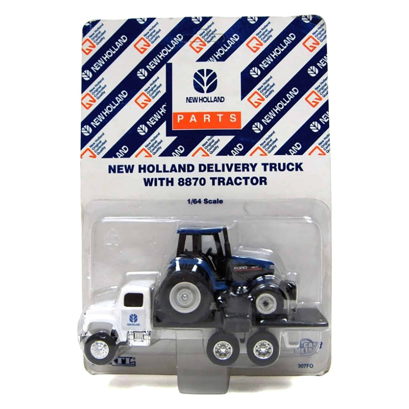 1/64 New Holland Tandem Axle Delivery Roll Back with Ford 8870