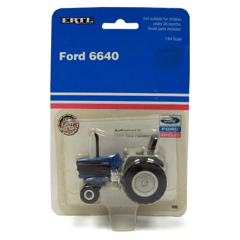 【アメリカン雑貨】ERTL FORD 1/64 Ford 6640 Tractor with ROPS by ERTL — Outback Toys