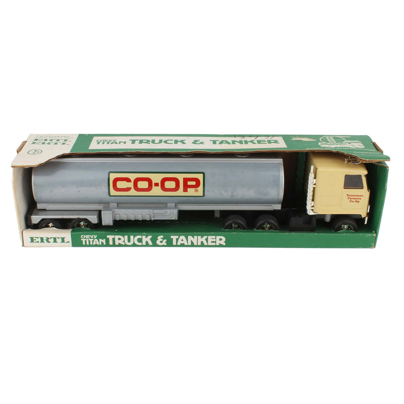 Steel Chevy Titan Truck & Tanker Set by ERTL, Tennessee Farmers CO-OP, Made in the USA