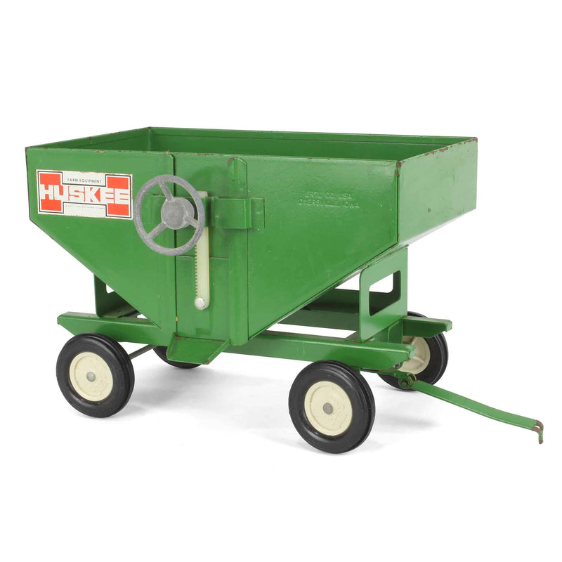 (B&D) 1/16 Huskee Green Metal Gravity Wagon - Damaged Item, Loose