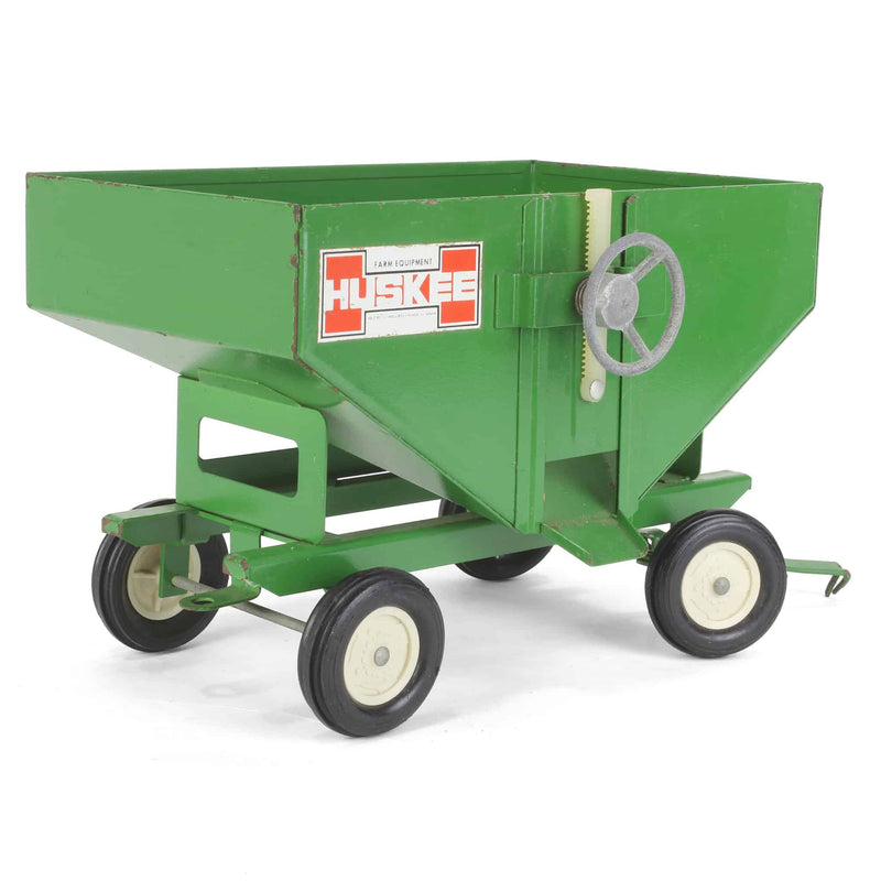 (B&D) 1/16 Huskee Green Metal Gravity Wagon - Damaged Item, Loose