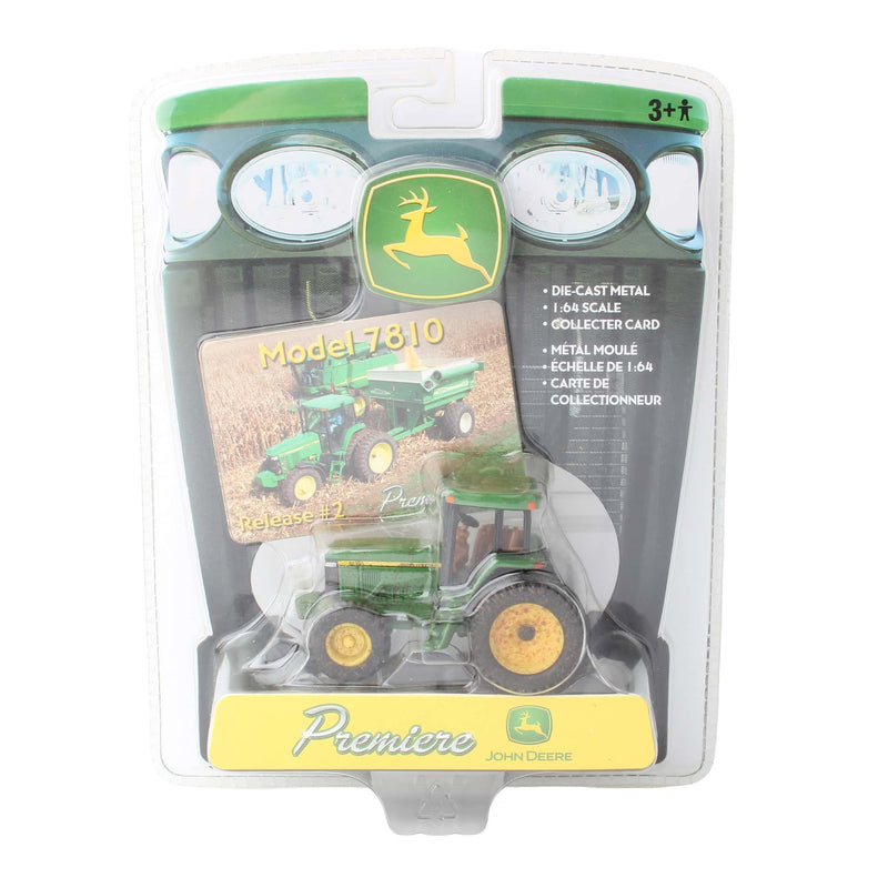 1/64 John Deere 7810 Tractor, ERTL Premiere Series #2 Muddy Version