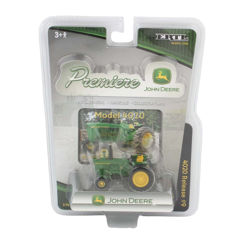 1/64 John Deere 4020 Tractor, ERTL Premiere Series #9, Muddy Version