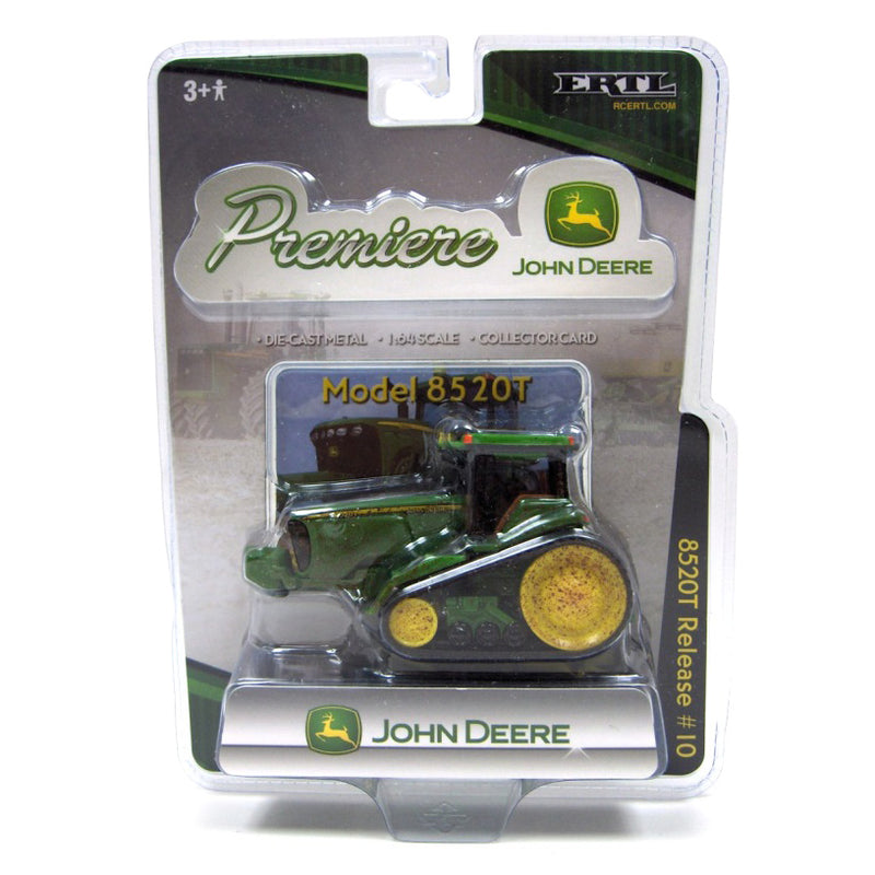 1/64 John Deere 8520T Tractor, Original ERTL Premiere Series #10, Muddy Version