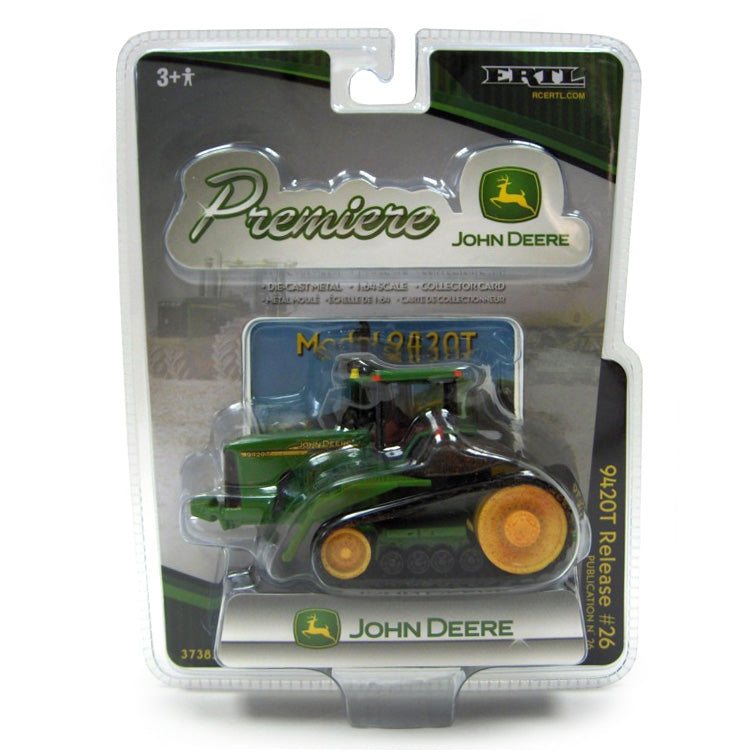 1/64 John Deere 9420T Tractor, Original ERTL Premiere Series #26, Muddy Version