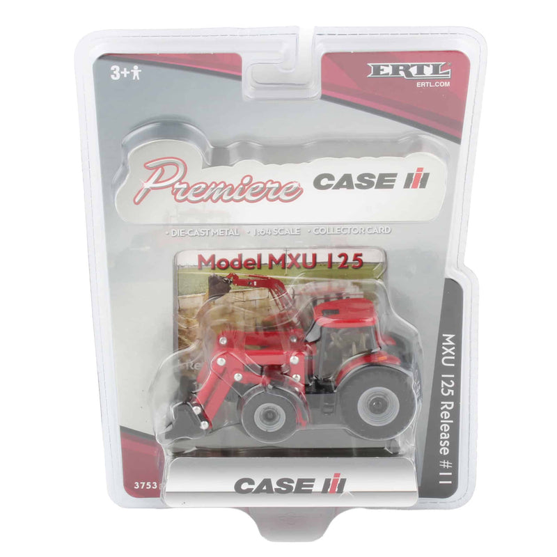 1/64 Case IH MXU 125 Tractor with Loader, ERTL Premiere Series #11