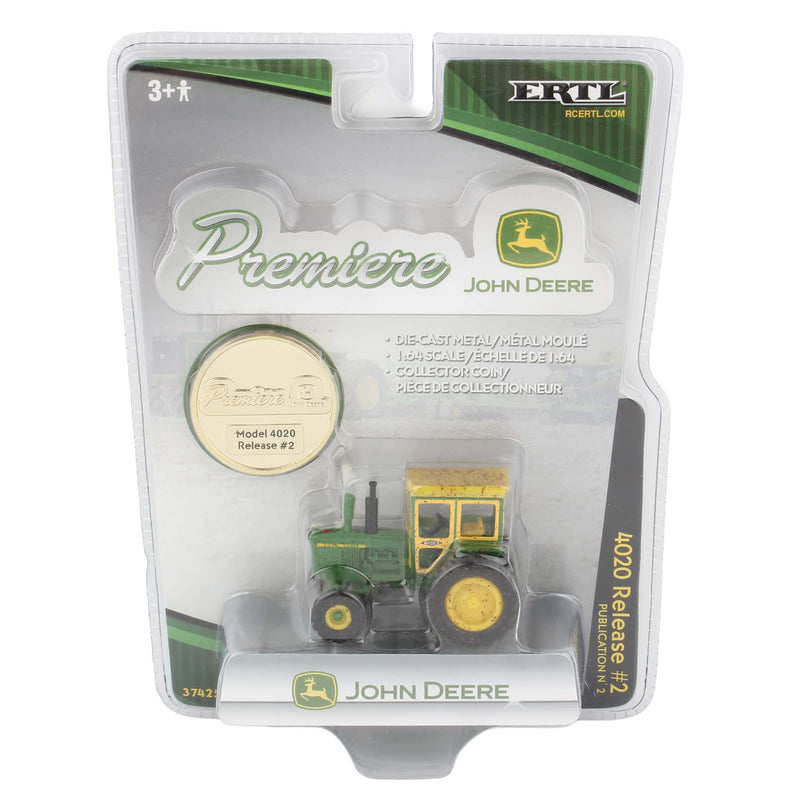 1/64 John Deere 4020 Tractor, ERTL Premiere Series Release #2, Muddy Version