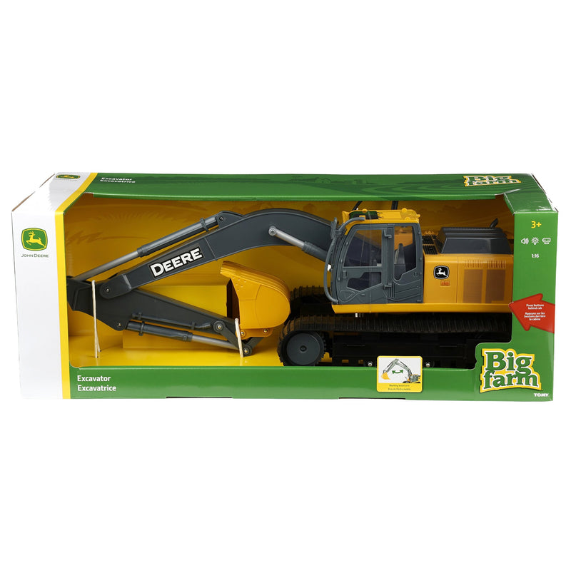 1/16 John Deere Excavator with Lights & Sounds, ERTL Big Farm