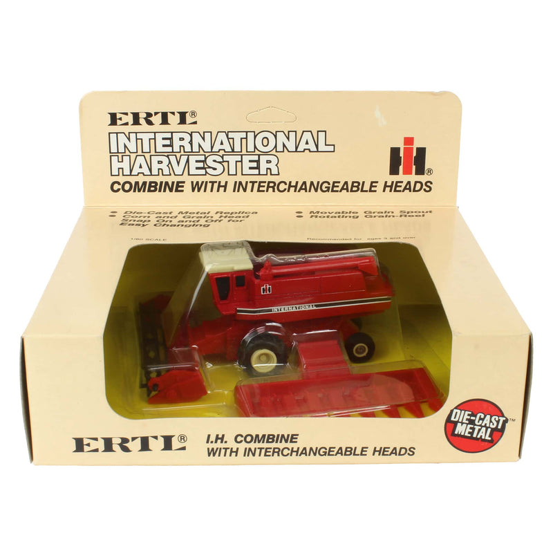 1/80 International Harvester Combine with Corn & Grain Heads by ERTL